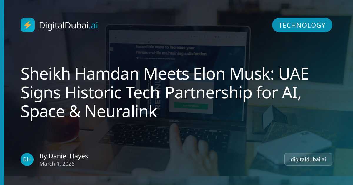 Sheikh Hamdan Meets Elon Musk: UAE Signs Historic Tech Partnership for ...